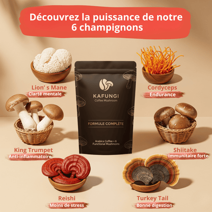 KAFUNGI Café Bio aux 6 Champignons Médicinaux