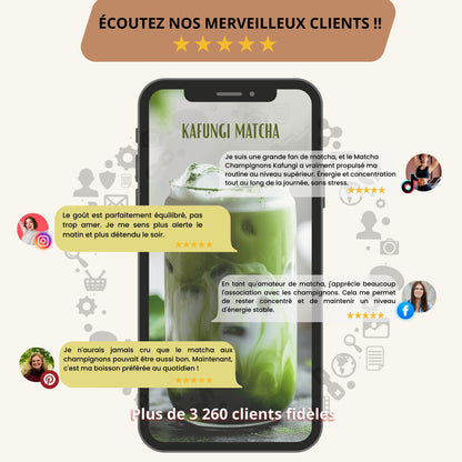 KAFUNGI Matcha Bio aux 6 Champignons Médicinaux