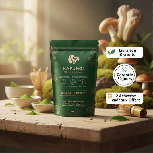 KAFUNGI Matcha Bio aux 6 Champignons Médicinaux